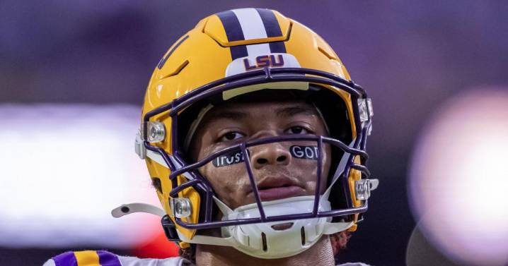 An LSU wide receiver left the game vs. Alabama with a knee injury. Here's the latest.