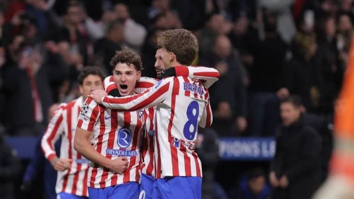 Atlético de Madrid le ganó sobre la hora al Inter en Champions League