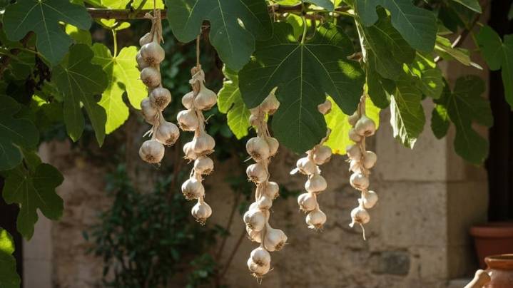 Colgar dientes de ajo en las plantas: para qué sirve