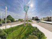 New sculpture of triangles to be installed at entrance to Jacques Cartier Bridge