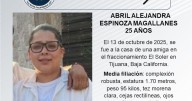 Se busca a Abril Alejandra Espinoza Magallanes de 25 años