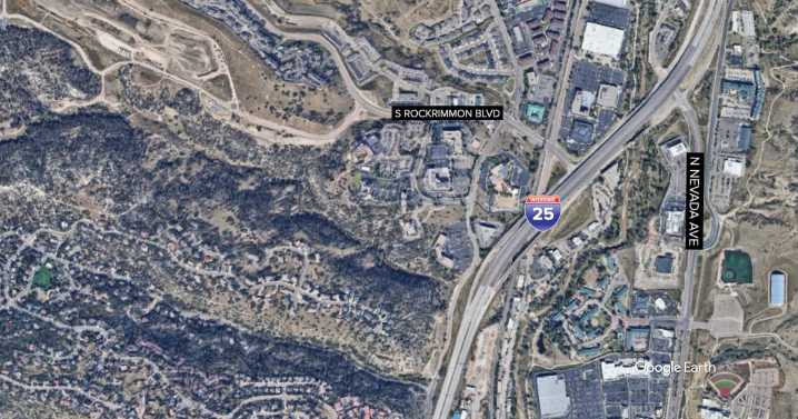 I-25 closed at Rockrimmon Boulevard closed for police activity