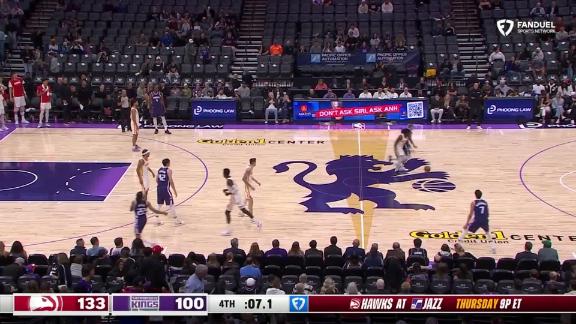 Jalen Johnson's double-double leads Hawks past Kings 133