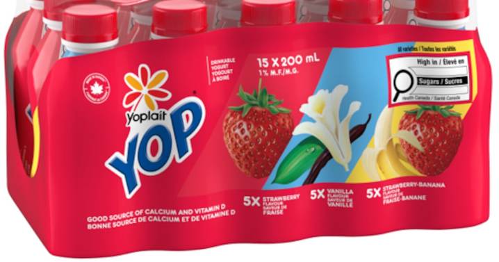 Yoplait recalls YOP drinkable yogurts in Canada over possible plastic pieces
