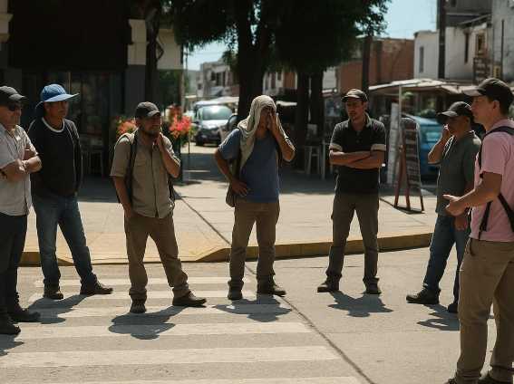Trabajadores originarios reclaman una recomposición salarial frente al municipio de Tartagal