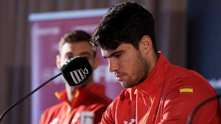 Carlos Alcaraz está lesionado y no jugará la Copa Davis