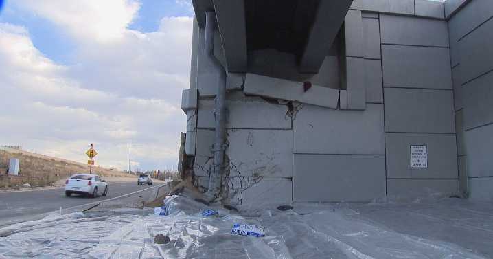 RTD train service affected after semi crashes, damages bridge support