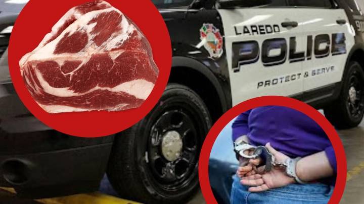 Arrestan mujer por llevarse dos pedazos grandes de brisket en Laredo; era para su carne asada