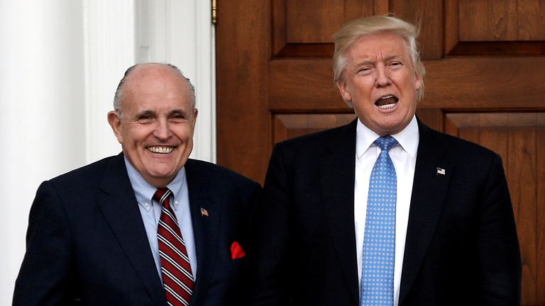 Trump pardons Giuliani and allies over bid to overturn 2020 election