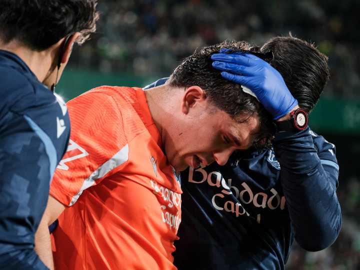 Aramburu en observación tras un duro golpe en la cabeza