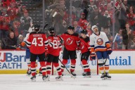 Mathew Barzal scores in OT, Isles hand Devils first home loss - The Rink Live | Coverage of youth, junior, high school and college hockey