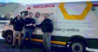 Entrega De la Peña ambulancia con tecnología Spectral Blue