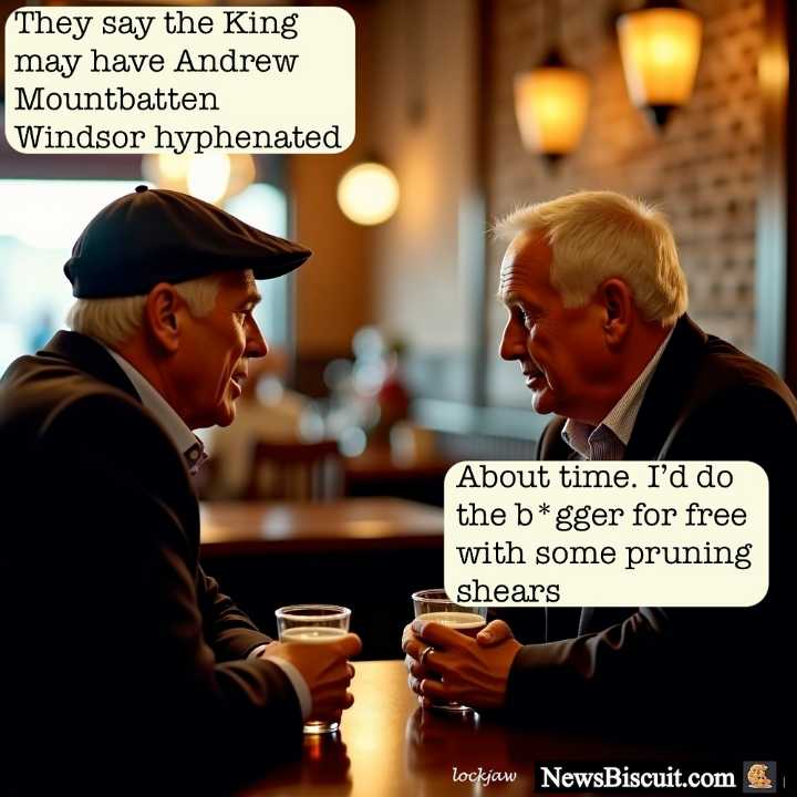 Meanwhile, down the pub ...