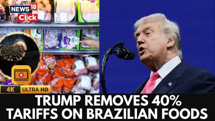 US President Donald Trump Signs Order Lifting 40% Tariffs On Brazilian Food Imports