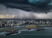 Emiten alerta amarilla por tormentas fuertes para este martes en Mar del Plata