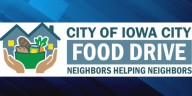 Iowa City to host food drive to support CommUnity Food Bank