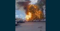 Video shows propane tank explosion in Delaware damaging buildings, homes near railroad tracks