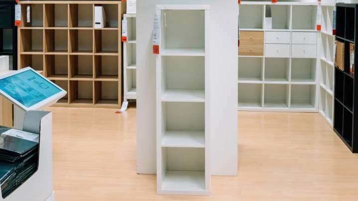 This DIYer's Clever IKEA KALLAX Hack Hides The Eyesore Of Clutter In A Stylish Way