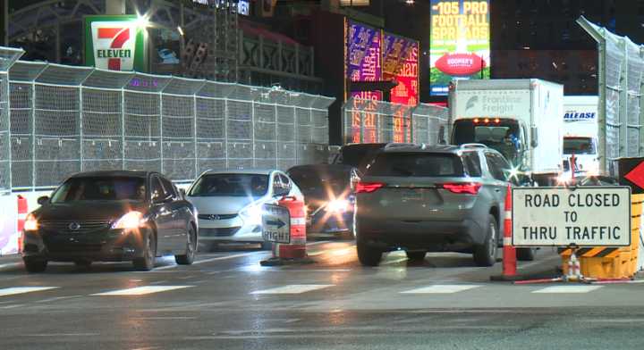 Las Vegas hospitality workers share commute around F1 race closures