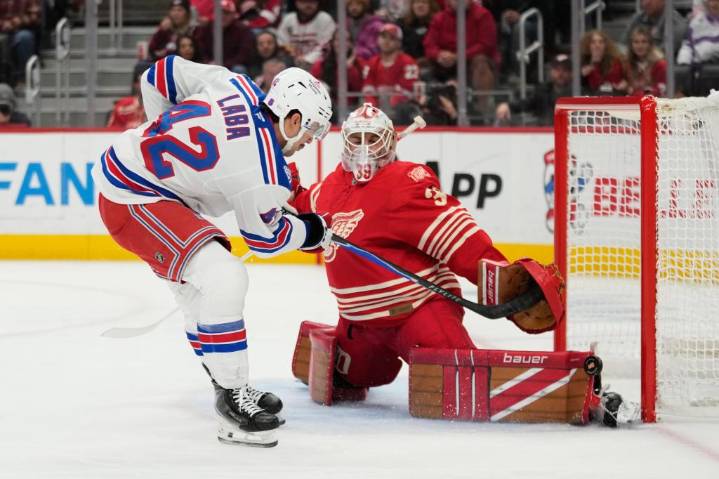 Panarin has goal, 2 assists as Rangers beat Red Wings 4