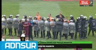 Batalla campal entre jugadores de Morón, Deportivo Madryn y la policía, tras el pase a la final del “Aurinegro"