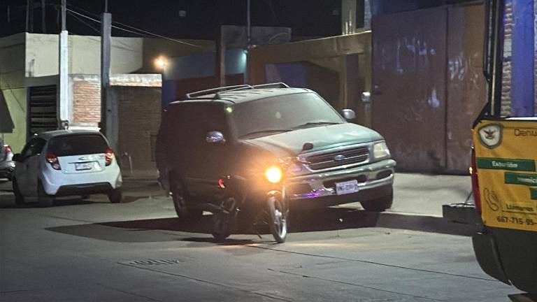 Agreden a tiros a motociclista en la colonia Buenos Aires, al sur de Culiacán