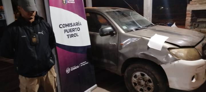Puerto Tirol: secuestran camioneta vinculada a un intento de robo