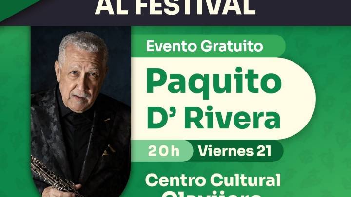 Concierto de Paquito D'Rivera en el Festival de Música de Morelia cambia de sede