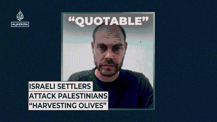 Israeli settlers attack Palestinians “harvesting olives”