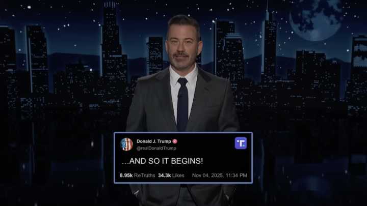 Jimmy Kimmel mocks Trumps angry reaction to election results