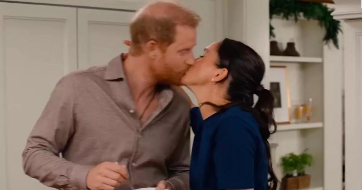 Prince Harry and Meghan Markle lock lips in rare PDA for Netflix Christmas special trailer