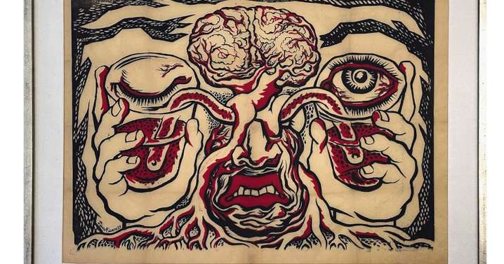 Grabado vasos comunicantes, de Diego Rivera, dialoga con 49 artistas