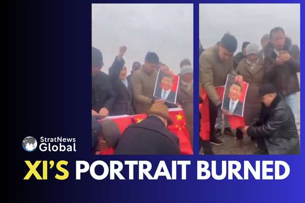 Xi Jinping Portrait Burnt In Kazakhstan: Anti