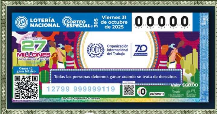 Lotería Nacional: Resultados del Sorteo Especial No.305 del 31 de octubre de 2025