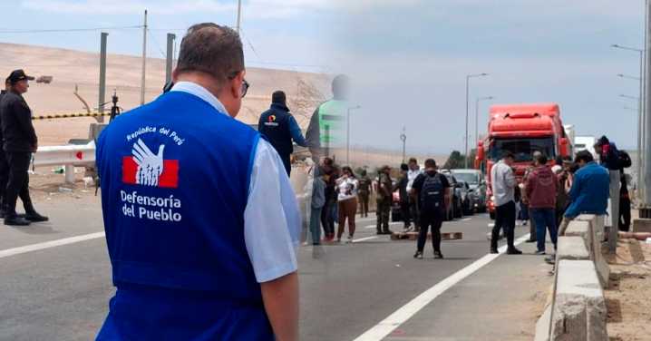 Defensoría del Pueblo y Minsa supervisan frontera con Chile ante bloqueo y aumento de migrantes en Tacna