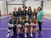 Local girls’ volleyball team rallies community to support families in need