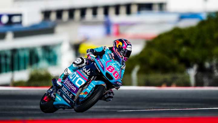 David Alonso partirá décimo en el Gran Premio de Portugal de Moto2, que este domingo podría definir a su nuevo campeón