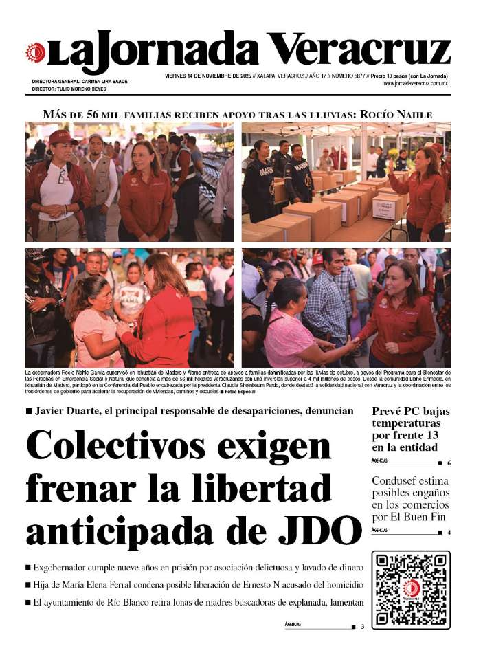 Portada del 14 de noviembre de 2025