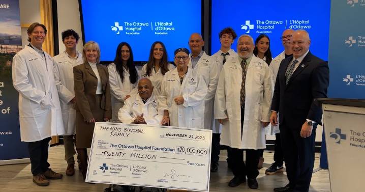 Singhal family, of Richcraft, donates $20M to Ottawa Hospital