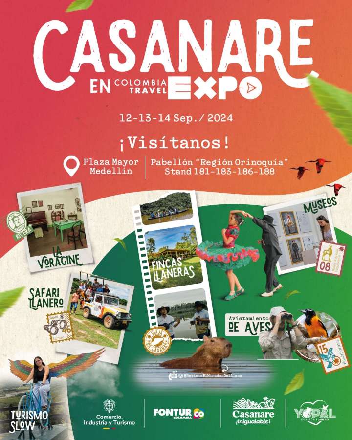 Casanare participará en Colombia Travel Expo
