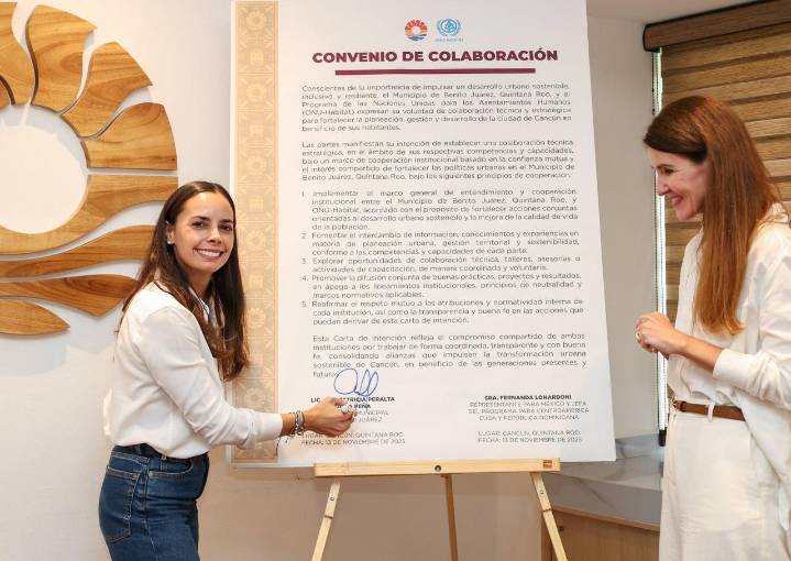Signa Ana Paty Peralta convenio de colaboración con ONU