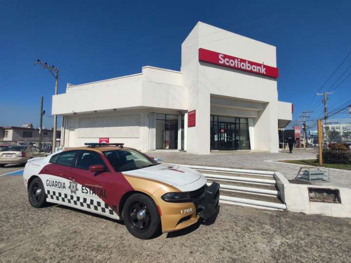 Tiene Guardia Estatal vigilancia permanente en instituciones bancarias