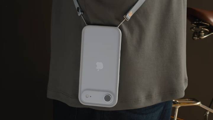 I tried the Apple Crossbody Strap. It's convenient, but the phone looks silly when the strap is removed