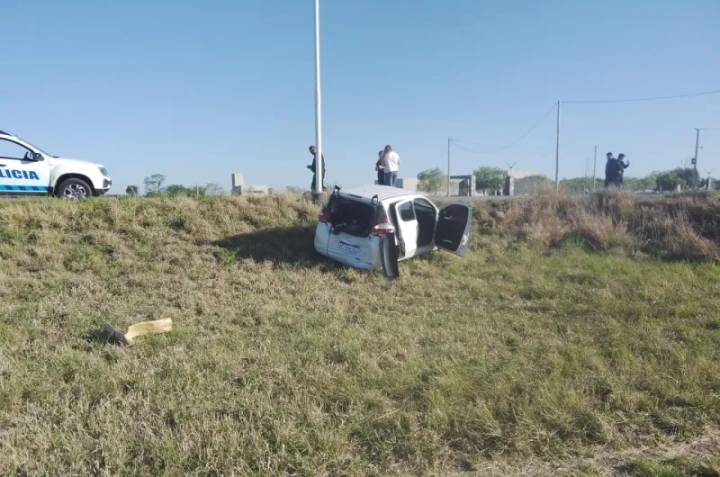 Accidente en la ruta: una joven y tres acompañantes resultaron con lesiones leves