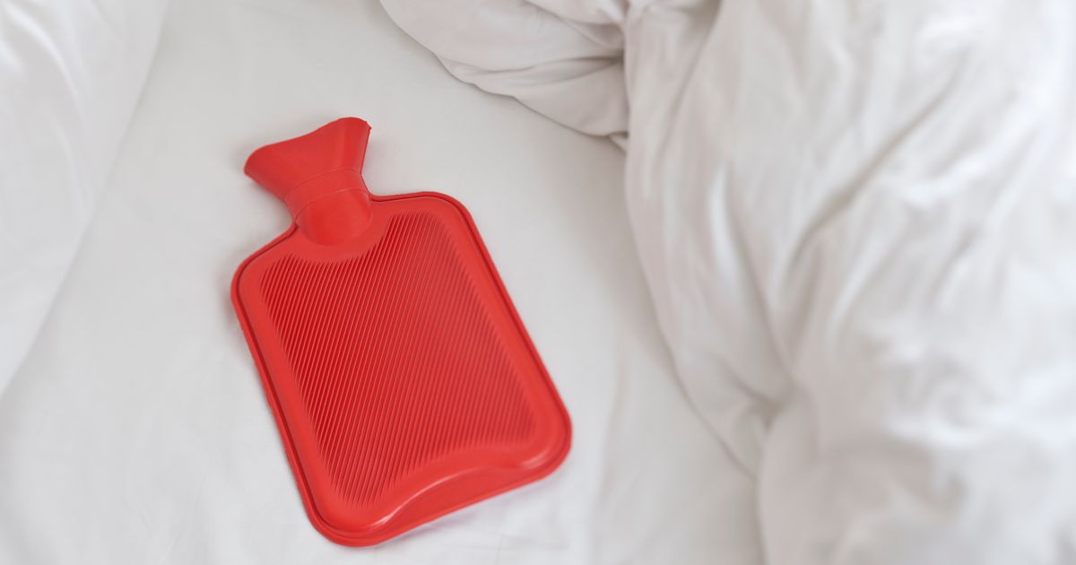 People who use hot water bottle in bed issued warning
