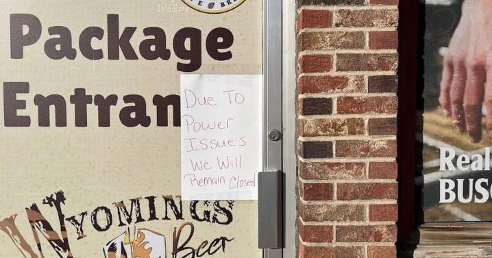 Tripped power lines cut electricity to 95,000 Wyoming customers