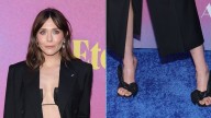 Elizabeth Olsen Reworks the Minimalist Mule Trend in Givenchy Leather