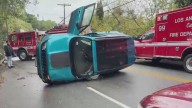 Rollover crashes spike in SoCal amid wet weather