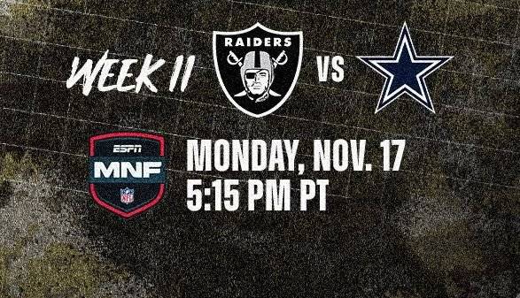 Raiders recibe hoy a los Cowboys