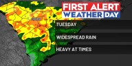 FIRST ALERT: First Alert Weather Day issued Tuesday for heavy rainfall